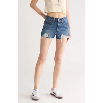 Levi's® 501® Original Rip & Repair Denim Cutoff Shorts In Darn It Now