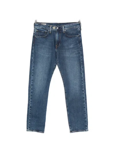 Levi's 502 Taper Logo-patch Jeans In Blue