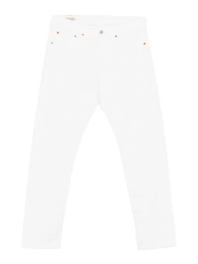 Levi's 502 White Button-fly Jeans With Regular Fit