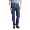Levi's 505 Jeans Men's Blue Dark Wash Straight Leg Regular Fit Erk1051 In Blue