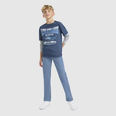 Levi's 511 Slim Fit Sueded Pants Big Boys 8-20 10 In Blue