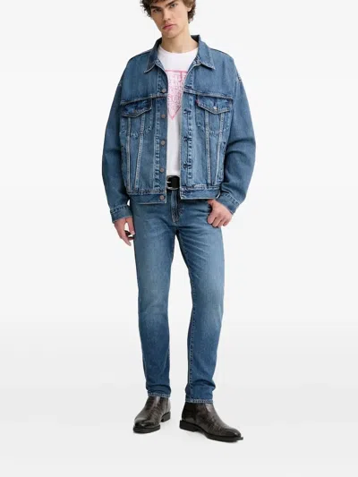 Levi's 512 Five-pocket Cotton Jeans In Blue