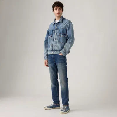 Levi's 512 Slim Taper Fit Selvedge Men's Jeans 38x32 In Blue