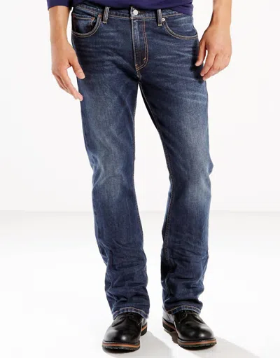 Levi's 527 Mens Slim-fit Boot-cut Wave Allusions Jeans In Medium Blue