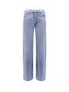 Levi's 555 Cotton And Linen Trouser In Blue