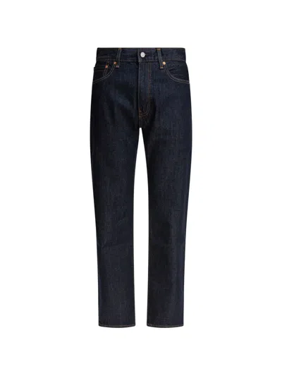 Levi's Mens 555 Relaxed-fit Straight-leg Denim Jeans Welcome To The Game In Black