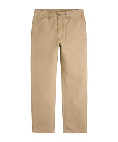 Levi's 568 Loose Straight Canvas Carpenter Men's Jeans In Brown