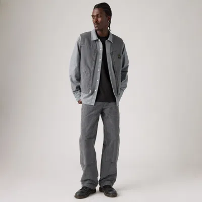 Levi's 568 Loose Straight Double Knee Carpenter Pants In Grey