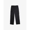Levi's Black 578 Baggy Cargo Tapered-leg Stretch-cotton Trousers 10- In Black