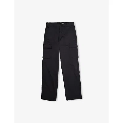 Levi's Kids' Black 578 Baggy Cargo Tapered-leg Stretch-cotton Trousers 10-