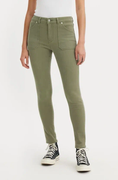 Levi's® 721 High Rise Utility Skinny Jeans In Deep Lichen Green