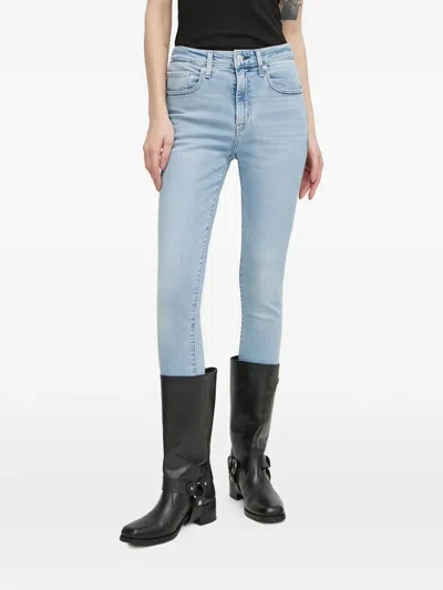 Levi's 721 Raw-cut Skinny-cut Jeans In Blue