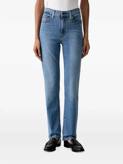 Levi's 722™ Logo-patch Straight-leg Jeans In Blue