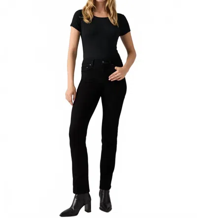 Levi's 724 High-rise Slim Straight Jeans In Black In Multi