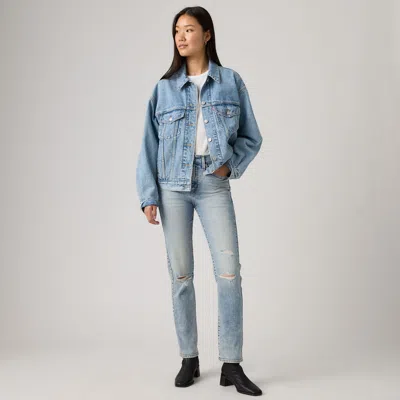 Levi's 724 High Rise Straight Women's Jeans 32x32 In Blue