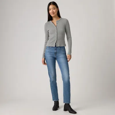 Levi's 724 High Rise Straight Women's Jeans 34x32 In Blue