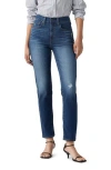 Levi's® 724™ Ripped High Waist Straight Leg Jeans In Blue