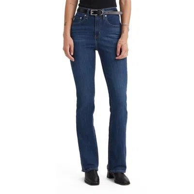 Levi's 725 Bootcut Jeans Women's Blue Dark Wash High Rise Zip Fly Pall434 In Animal Print
