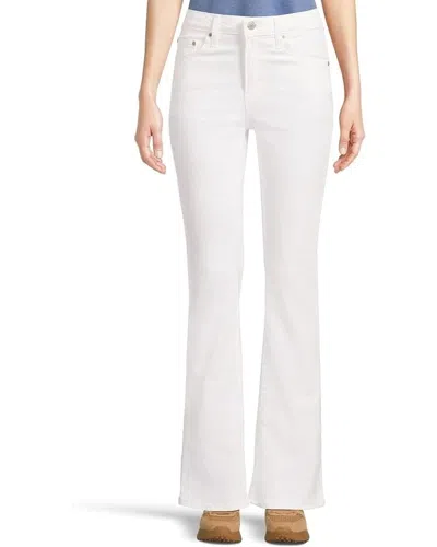 Levi's 725 Bootcut Jeans Women White Denim Cotton Stretch High Rise Red983
