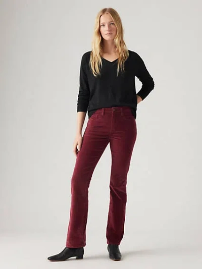 Levi's 725 High Rise Bootcut Corduroy Jeans In Windsor Wine