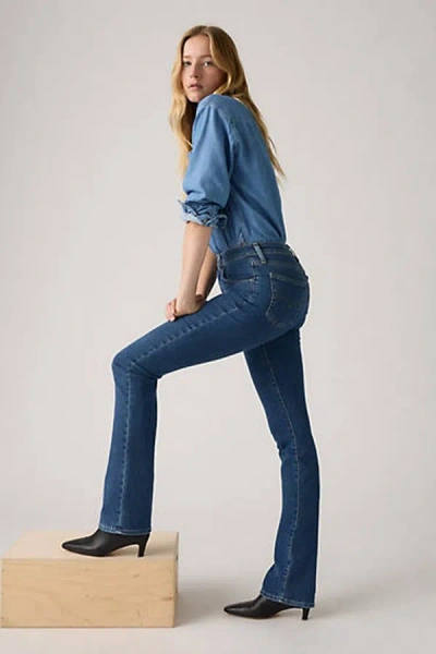 Levi's 725 High Rise Bootcut Jeans In Blue