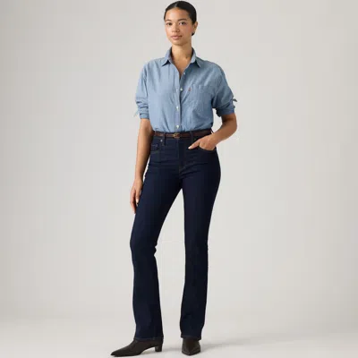 Levi's 725 High Rise Bootcut Jeans In Blue