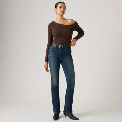Levi's 725 High Rise Bootcut Jeans In Green
