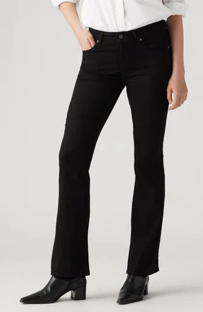Levi's® 725 High Waist Bootcut Jeans In Soft Black