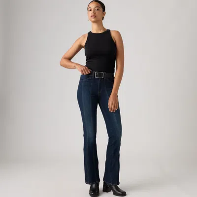 Levi's 725 High-rise Bootcut Seamed Women's Jeans 24x32 In Black
