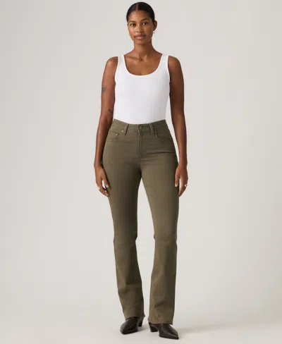 Levi's 725 High-waist Classic Stretch Bootcut Jeans In Green