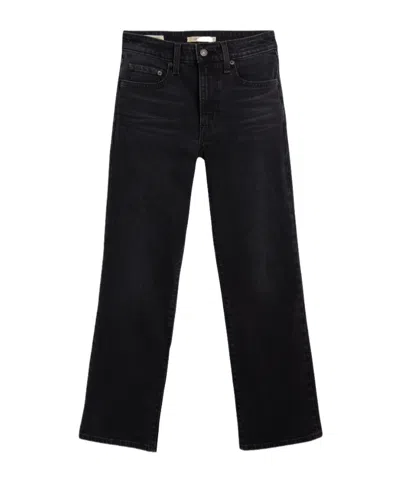 Levi's 725 Kick Boot Bootcut Jeans In Black