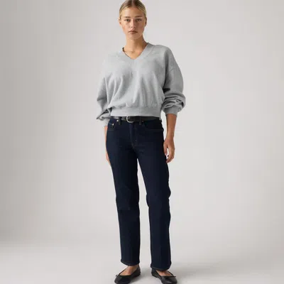 Levi's 725 Kick Boot Women's Jeans 25x27 In Blue