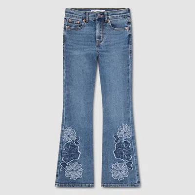 Levi's 726 Flare Frayed Jeans Big Girls 7-16 10 In Blue