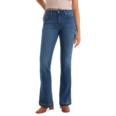 Levi's 726 Flare Jeans Women's Blue Denim Stretch High Rise Slim Fit Pall545
