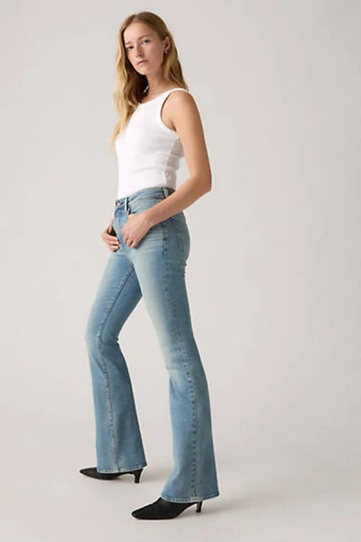 Levi's 726 High Rise Flare Jeans In Blue