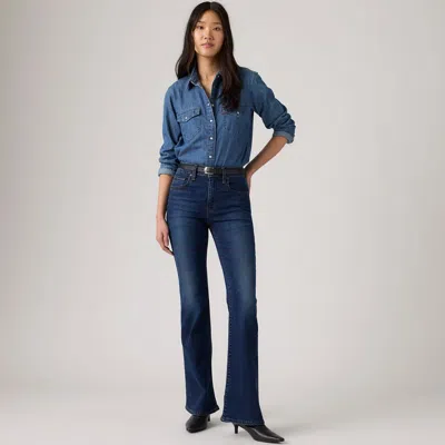 Levi's 726 High-rise Flare Women's Jeans 24x32 In True Blue Dark