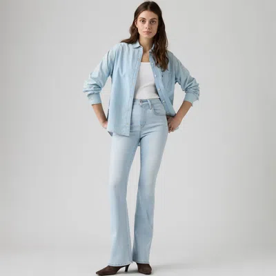 Levi's 726 High-rise Flare Women's Jeans 24x32 In True Blue Light