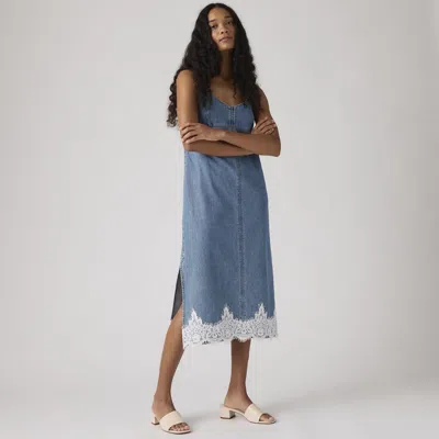 Levi's 90's Denim Slip Dress In Blue