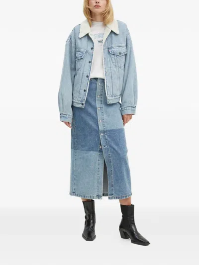 LEVI'S 90年代风格仿羊绒翻领盖袋夹克