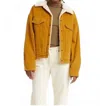 Levi's 90's Sherpa Corduroy Trucker Jacket In Yellow In Brown