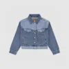 Levi's 90's Shrunked Blocked Trucker Jacket Big Girls S-xl Xl In Blue