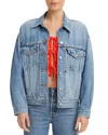 Levi's Womens Soft As Butter Original Trucker Denim Jacket Xs In Blue