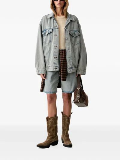 Levi's 90s Trucker Washed-denim Jacket In Blue