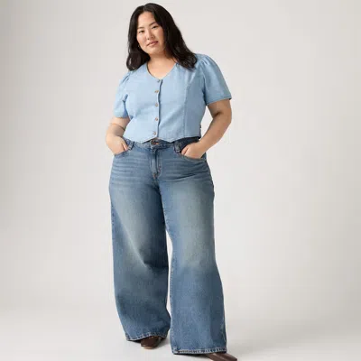Levi's 94 Baggy Bootcut Women's Jeans (plus Size) 14m In Blue
