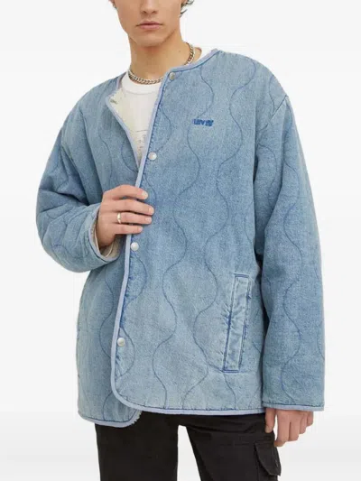 Levi's Abbots Quilted Jacket In Blue