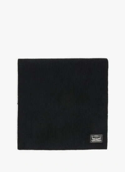 Levis Accessoires Echarpe Unie En Coton In Black