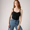 Levi's Adore Bustier Top In Black