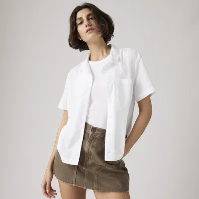 Levi's Albie Camp Shirt In White