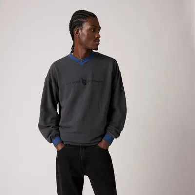 Levi's Alder Pique Sweatshirt In Gray