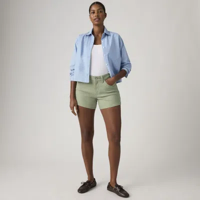 Levi's A-line Women's Shorts 32 In Green